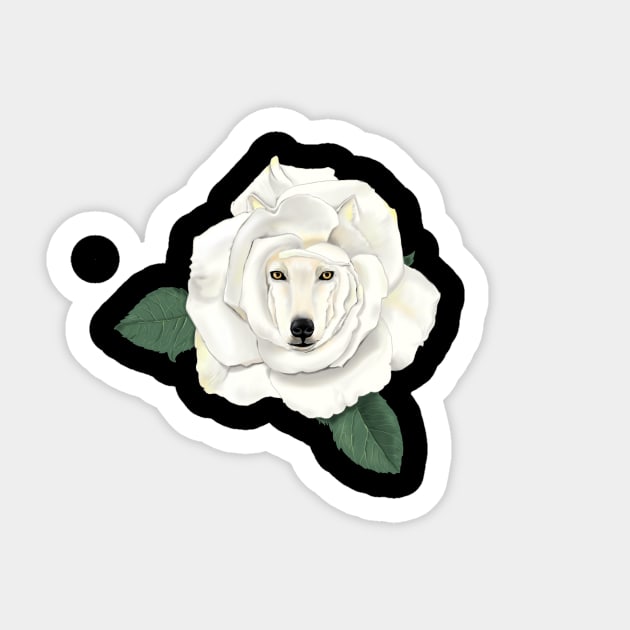 Canis Rosa Sticker by NKA1138